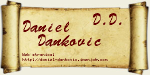 Daniel Danković vizit kartica